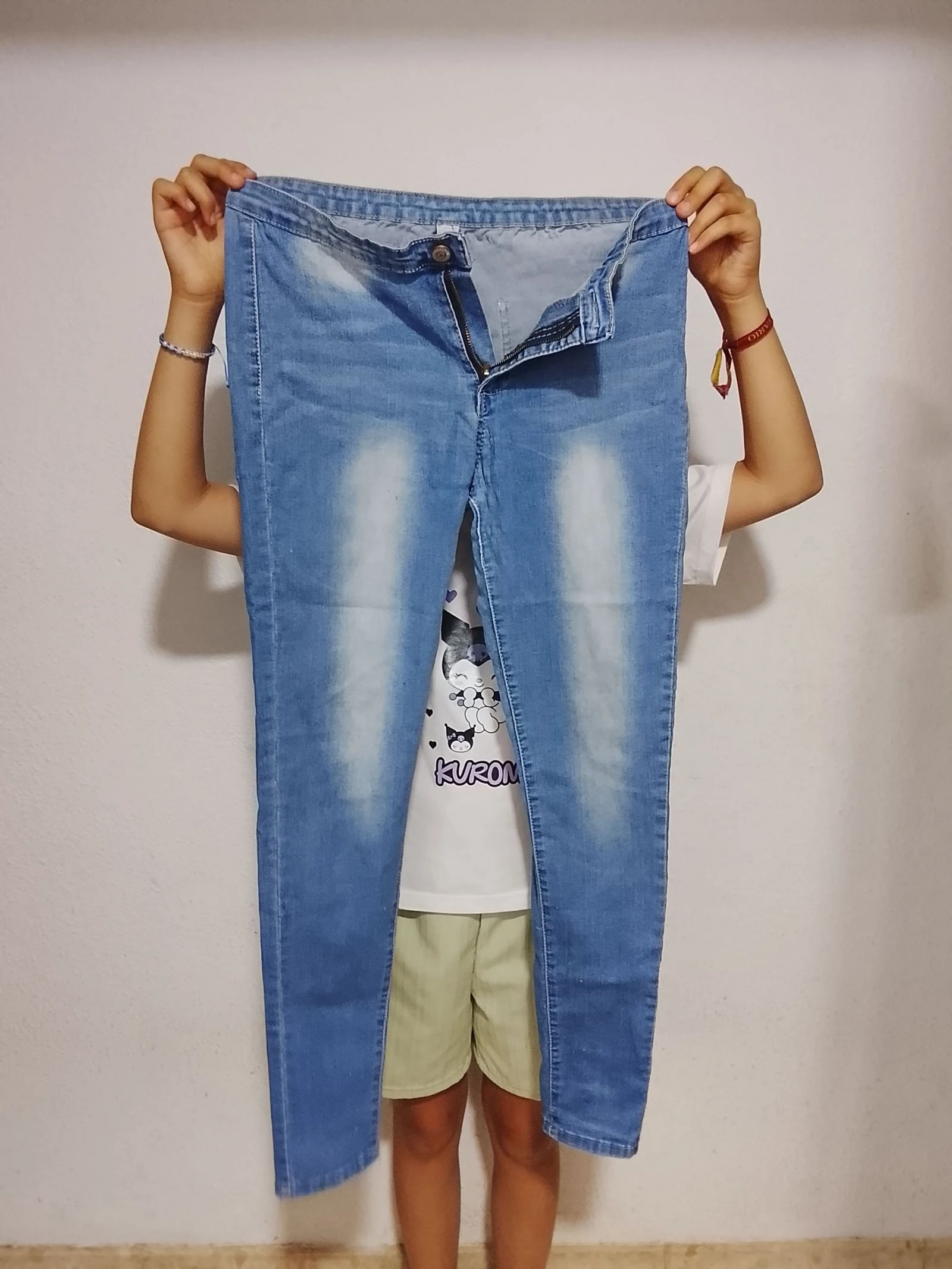 👖 Lote de 2 pantalones mujer – Talla L – 4 €
